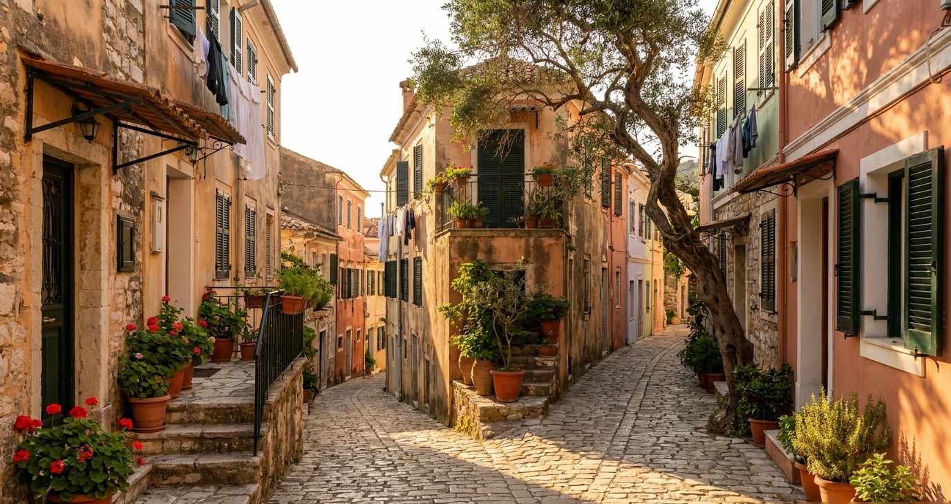 navigating corfu village addresses