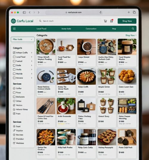 corfu local marketplace